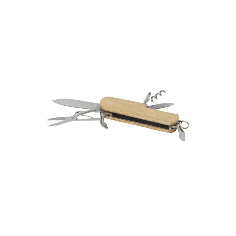 Wooden pocket knife with 7 functions "Richard"