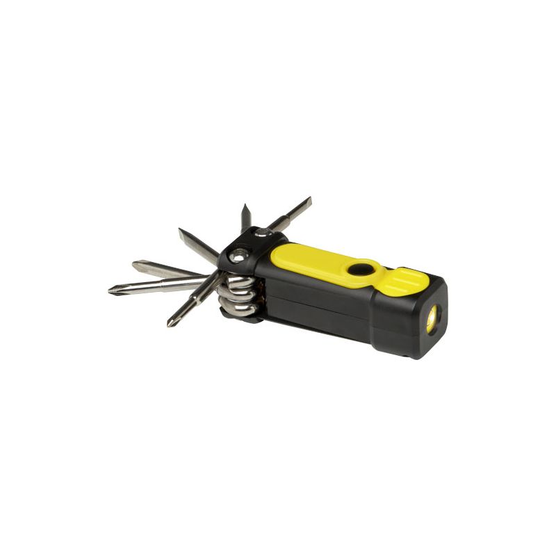 8-in-1 recycled plastic RCS screwdriver set with torch "Octo"