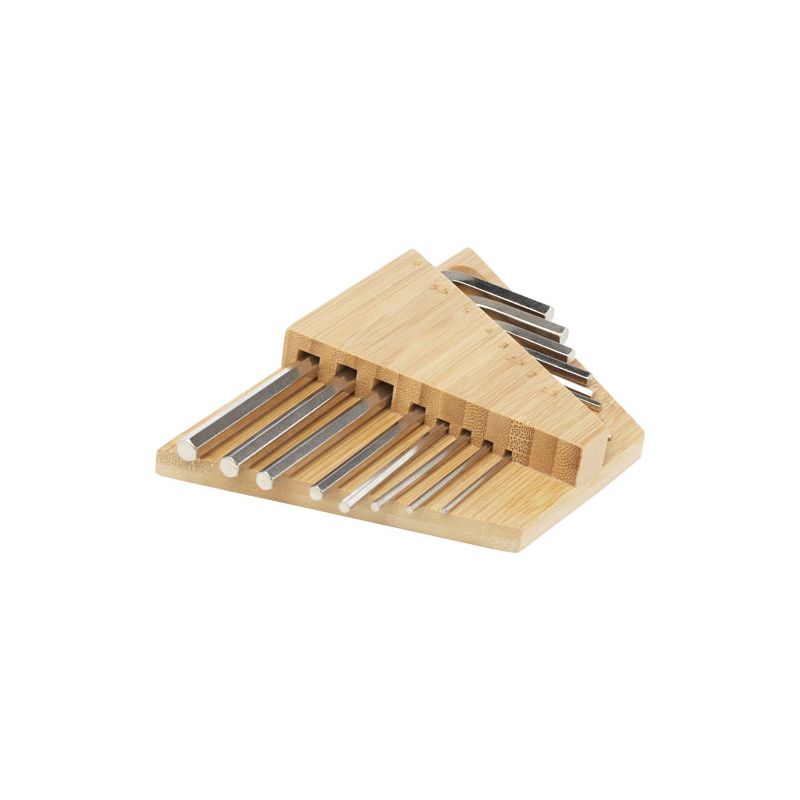 Set of tools with bamboo hex keys "Allen"