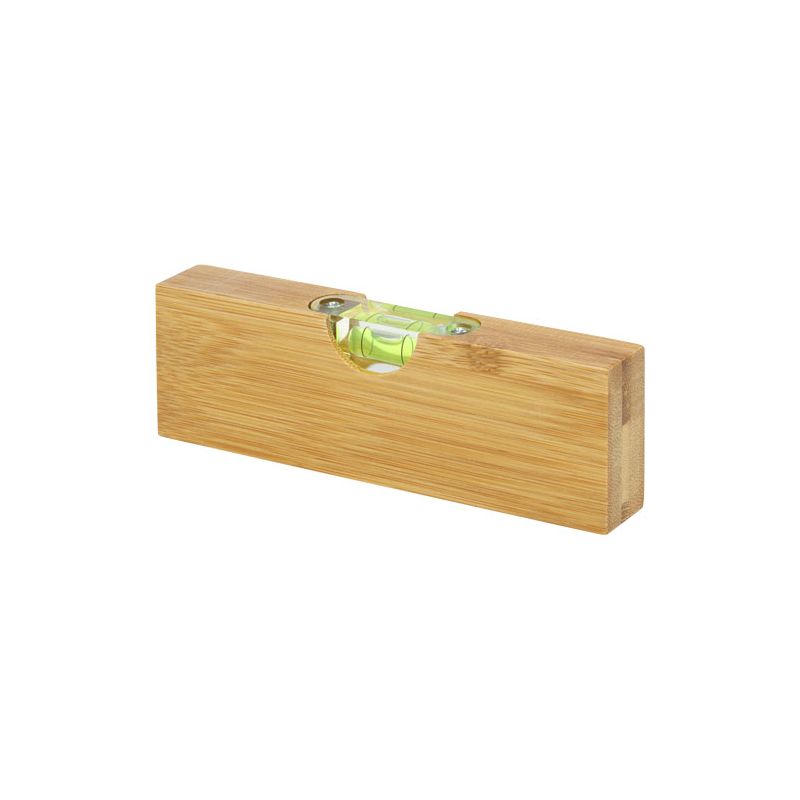 Bamboo spirit level with bottle opener "Flush"