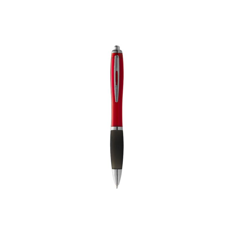Coloured barrel pen with black grip "Nash" (black ink)