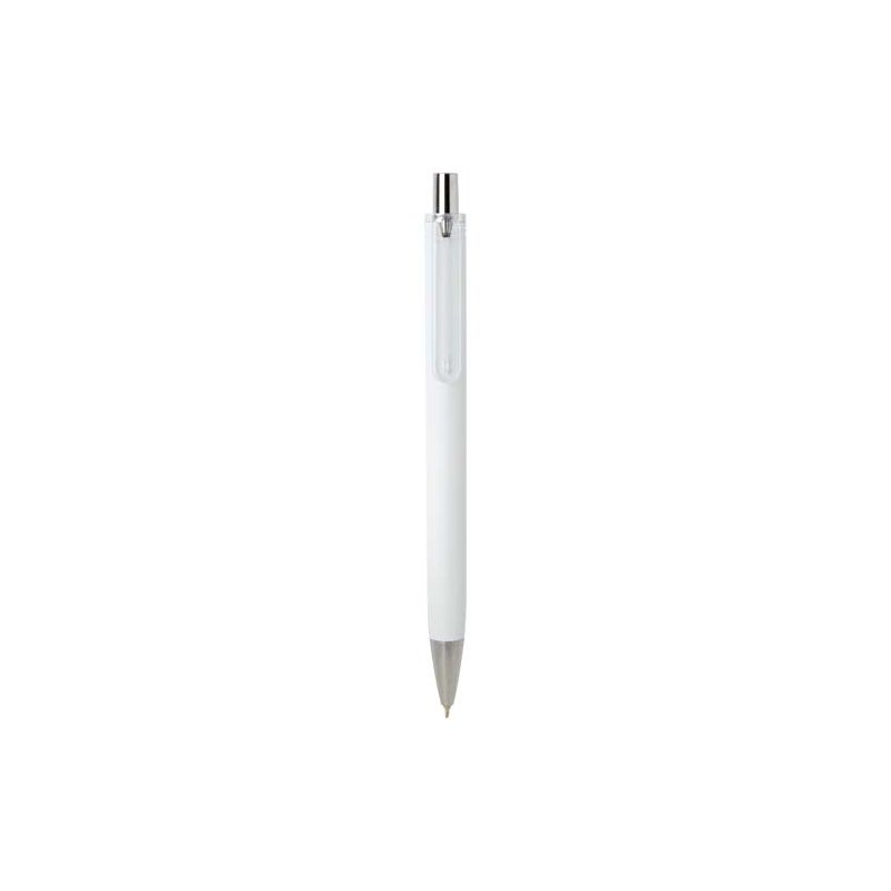 Recycled RCS ballpoint pen with metallic finish (black ink) "Feld"
