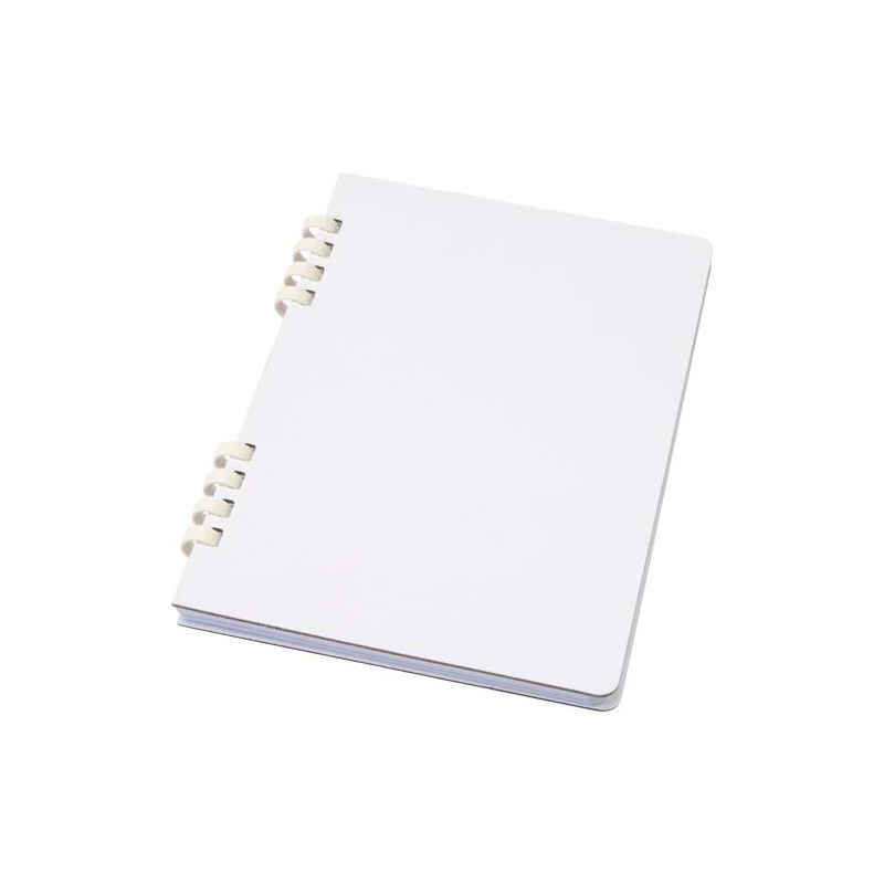 Recycled A5 notepad with hard cover RCS spiral "Fil"