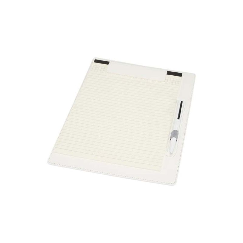 A4 Clipboard with Magnetic Fastener and Recycled RCS Ballpoint Pen (Black Ink) "Clast"