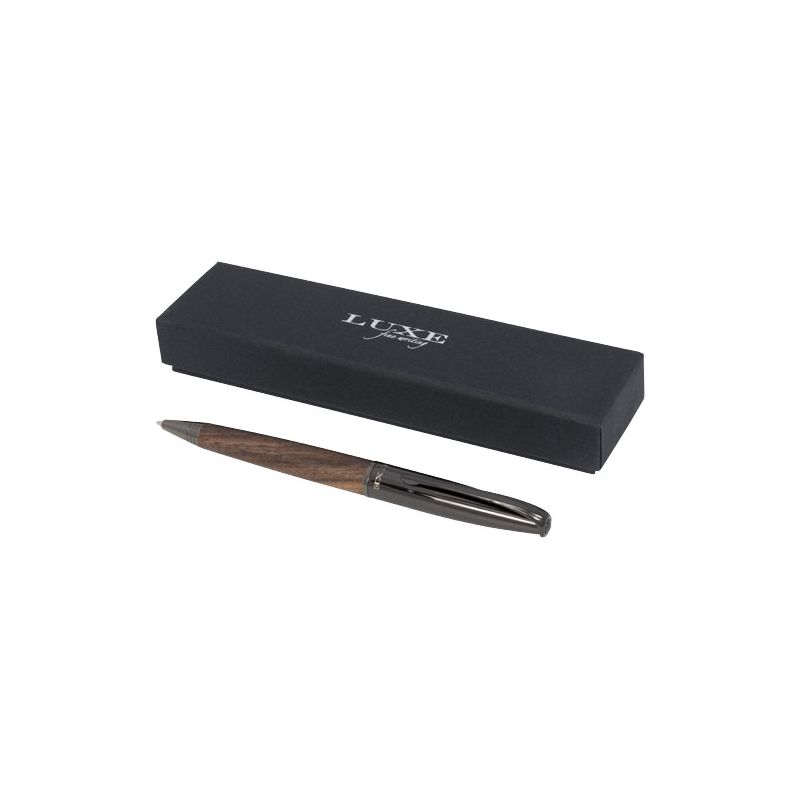 Ballpoint pen with "Loure" wood barrel (black ink)
