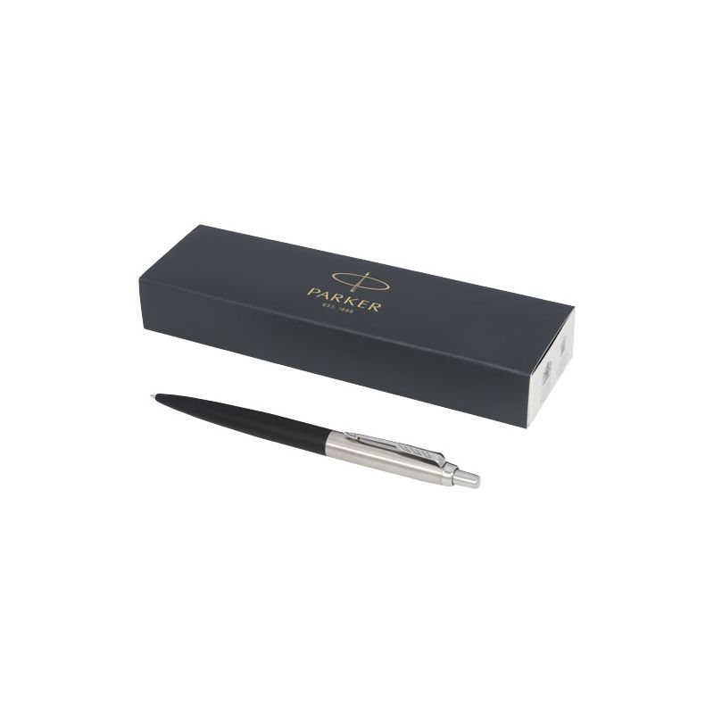 XL "Jotter" ballpoint pen with matte chrome finish (blue ink)