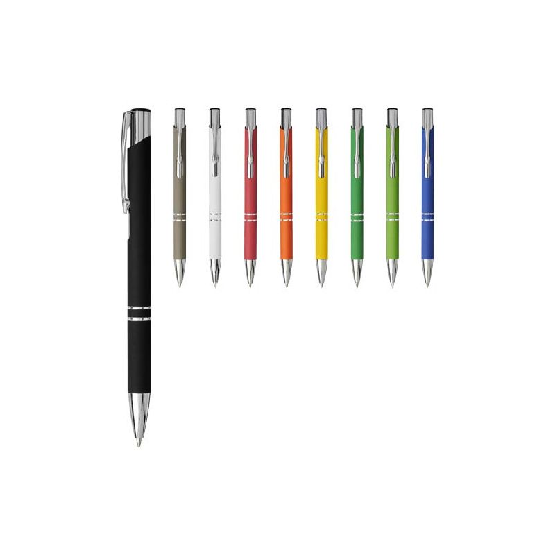 "Moneta" ballpoint pen with click mechanism and smooth touch (black ink)