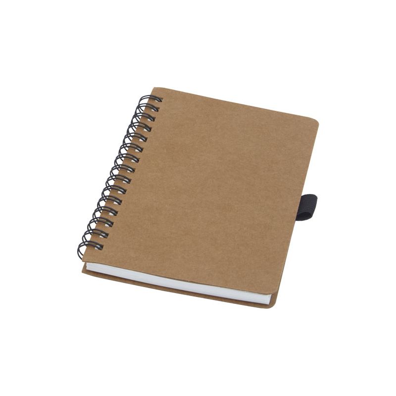 A6 ring binder notebook in recycled cardboard with stone paper "Cobble"