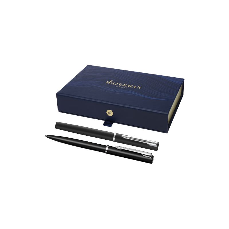 Allure rollerball and ballpoint pen set (black ink)