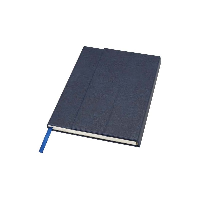 "Alejandra" A5 hard cover notepad made of bonded recycled leather