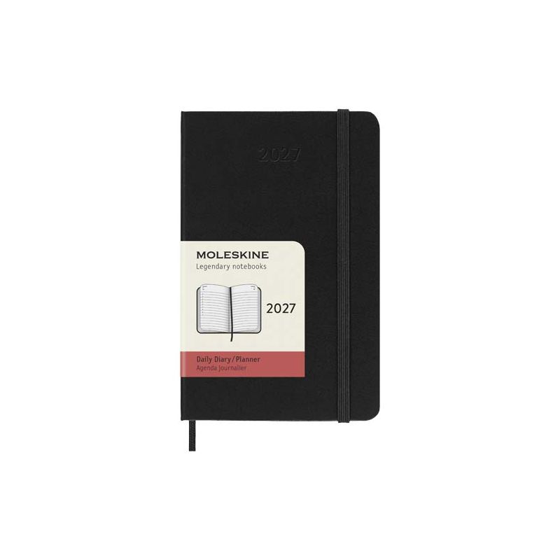 12-Month Moleskine Hard Cover Pocket Daily Planner