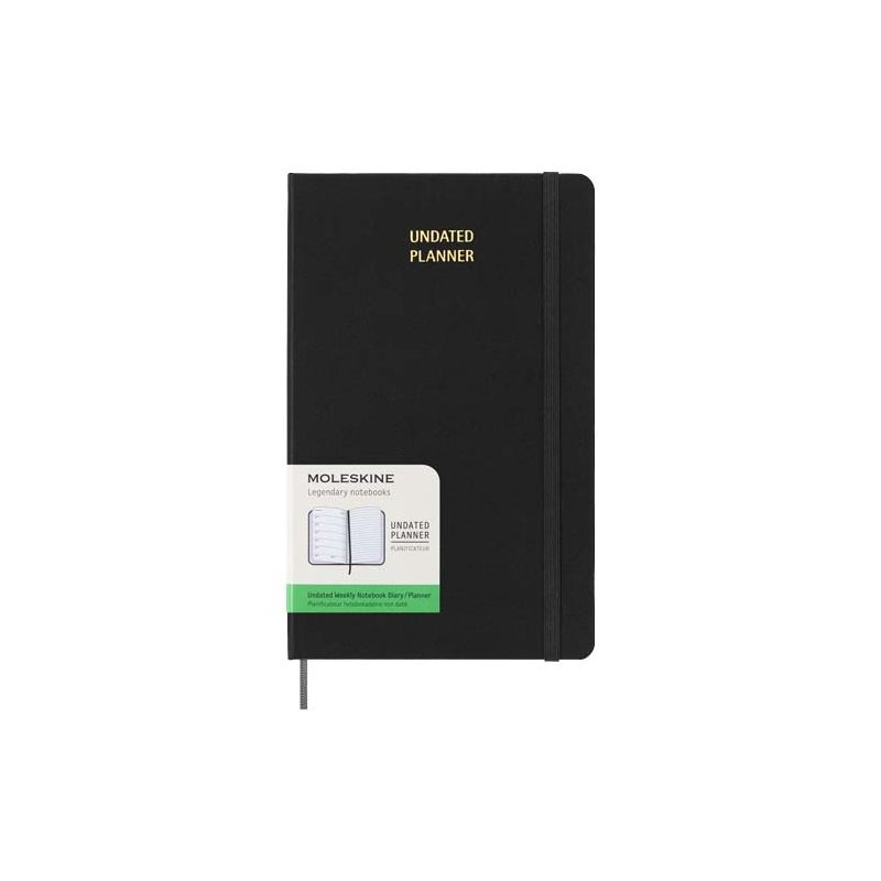 Hardcover undated weekly planner L Moleskine