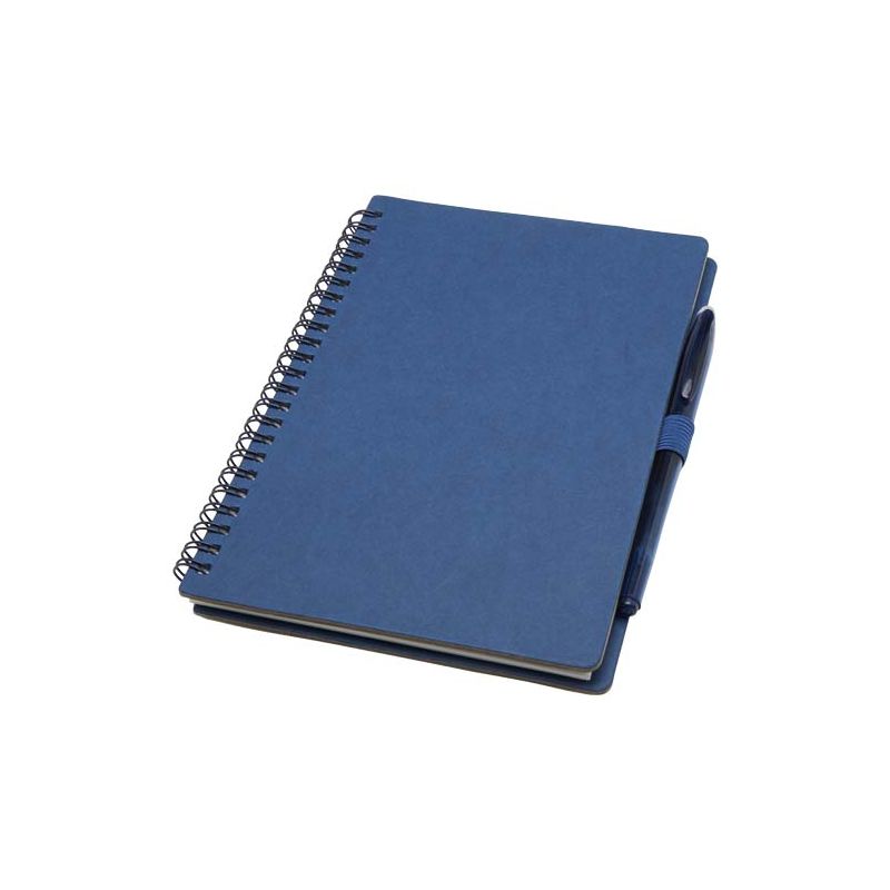 "Slate" Hard Cover Notebook Set and Reusable Pen (black ink)