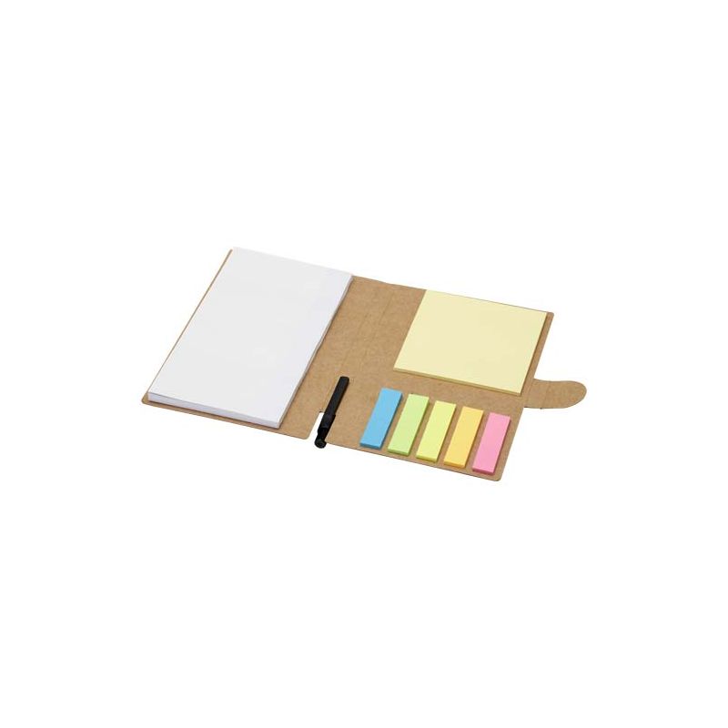 "Swift" sticky notes booklet with ballpoint pen (black ink)