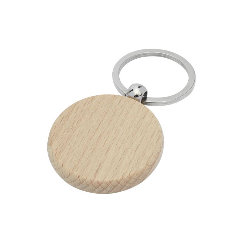 Round keyring in beech wood "Giovanni"