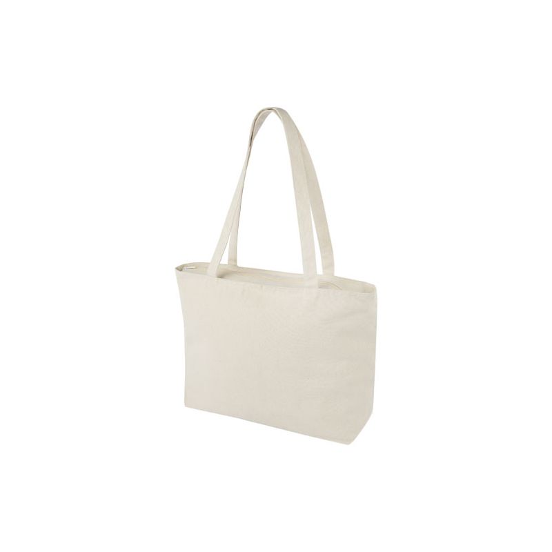320 g/m² cotton tote bag with zip "Ningbo"