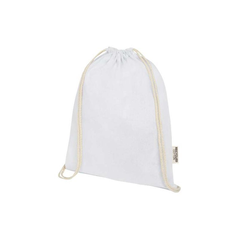 GRS recycled cotton drawstring bag 140 g/m² “Oregon”