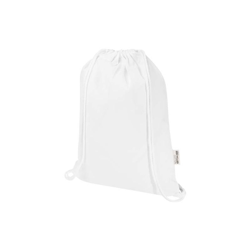 Recycled drawstring bag GRS 140 g/m² 5 L "Oregon Blend"