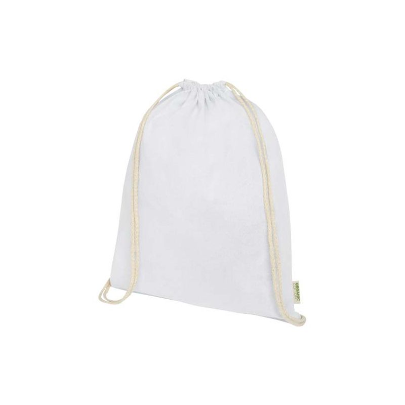 5 L bag with drawstrings made of organically produced material and OCS 140 g/m² "Odisha"