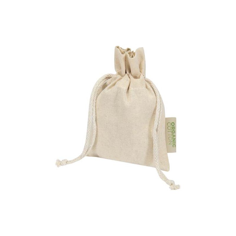 Gift bag in 140 g/m² OCS-certified organic production material - 15 x 10 cm "Odisha"