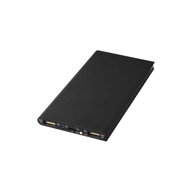 8,000 mAh aluminium power bank "Plate"