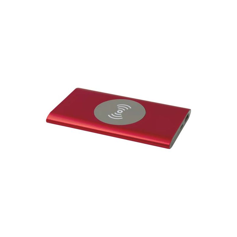 "Juice" 4000 mAh recycled aluminium wireless power bank with USB-C