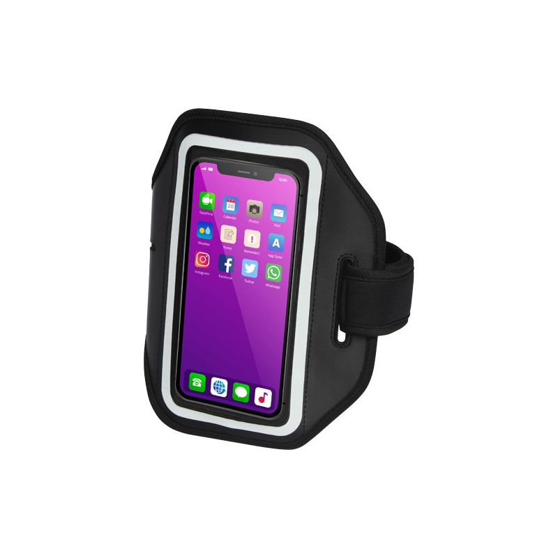 Reflective armband for smartphone with transparent case "Haile"