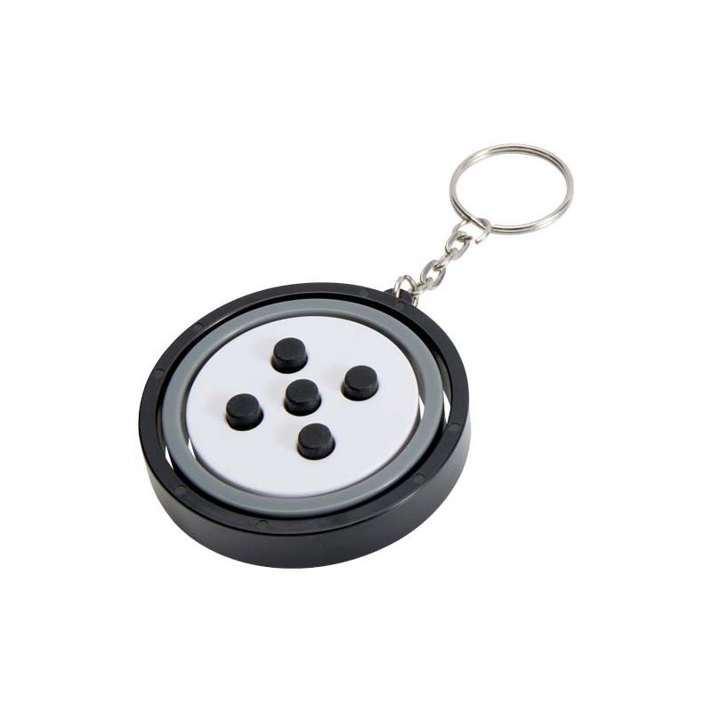 "Spinx" recycled plastic toy gyroscope keyring
