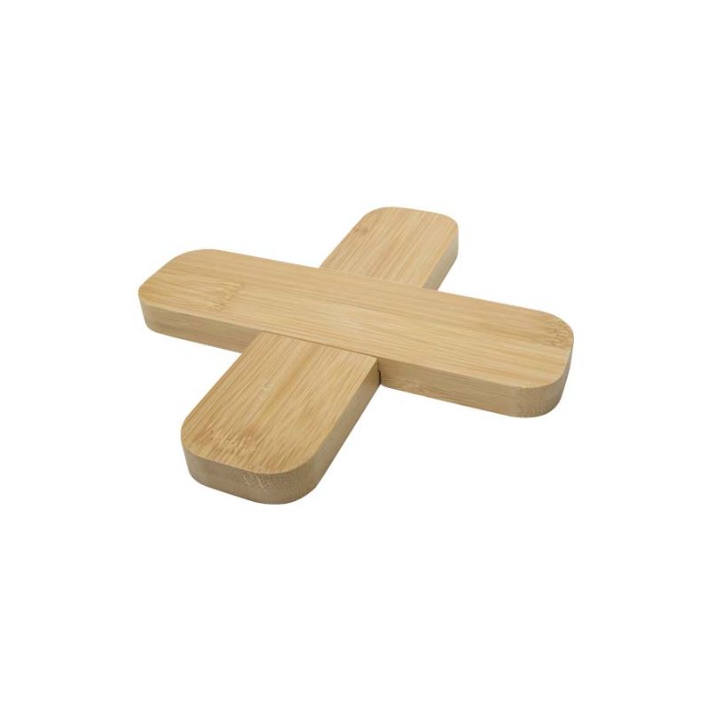 Large Bamboo Trivet for Pots "Croc"