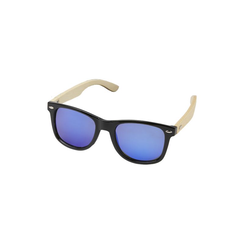 "Taiyō" mirrored polarised sunglasses in RPET/bamboo in gift box