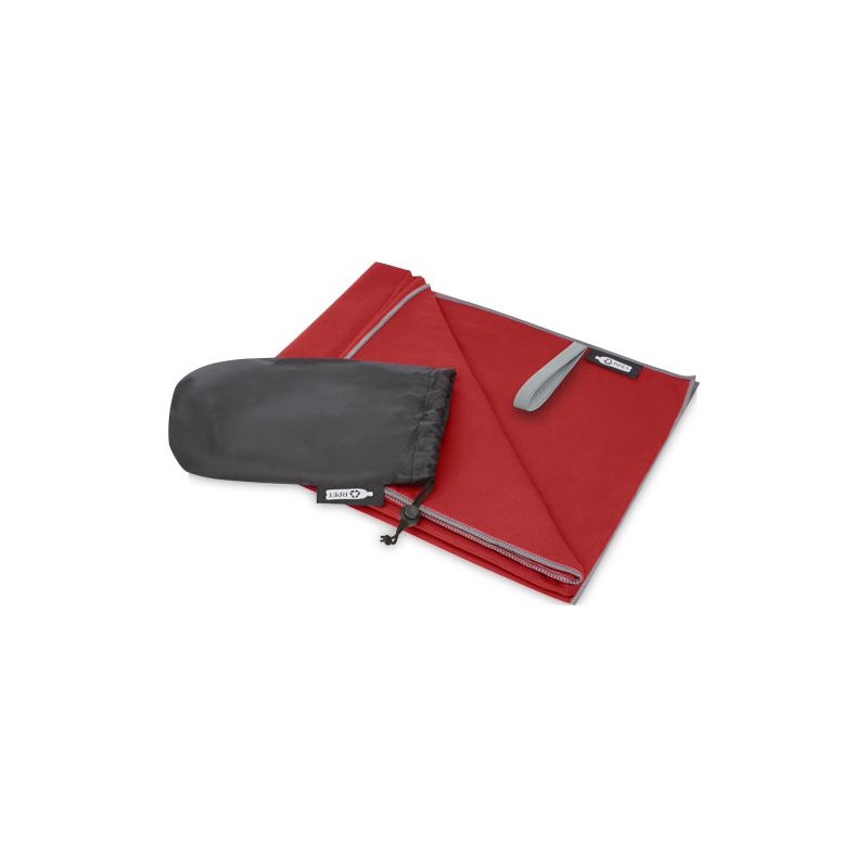 Ultra lightweight quick-drying towel in RPET "Pieter" 130 x 80 cm
