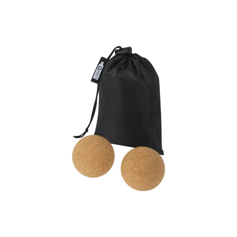 "Trikona" Cork Yoga Ball - Set of 2