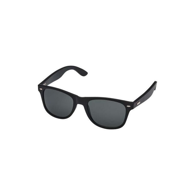 "Arlo" black-coated bamboo sunglasses