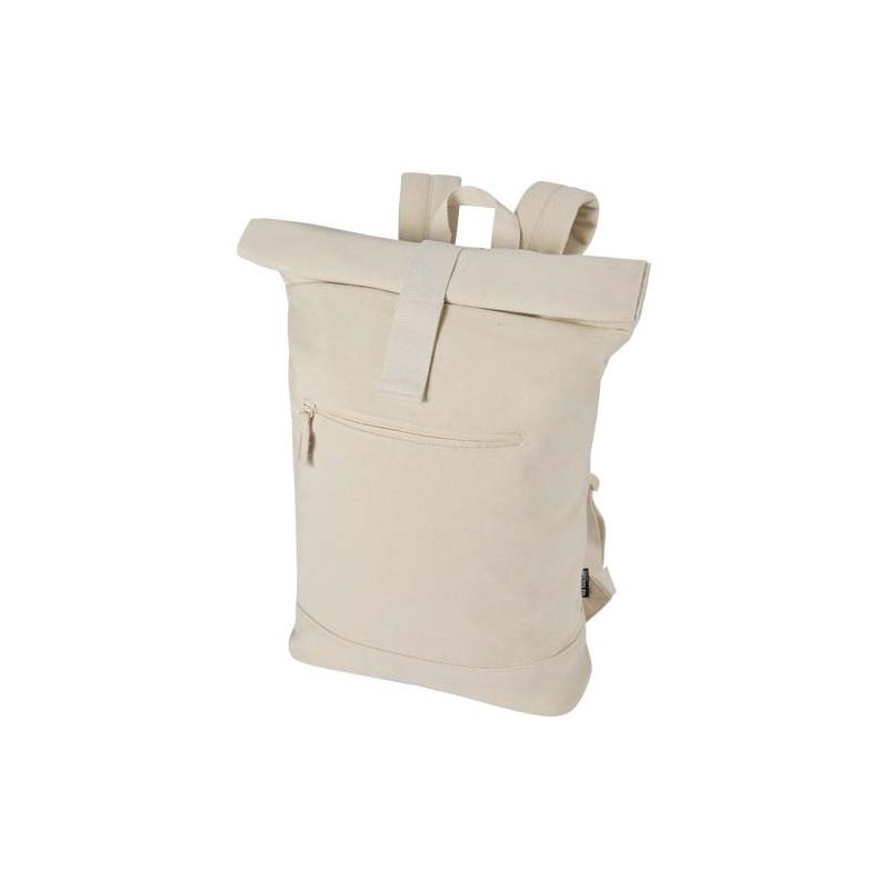 14" 16L GRS recycled roll-top backpack "Recanvas"