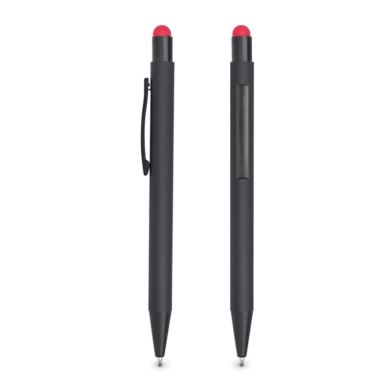 Touchy Aluminium Ballpoint Pen, coloured touch