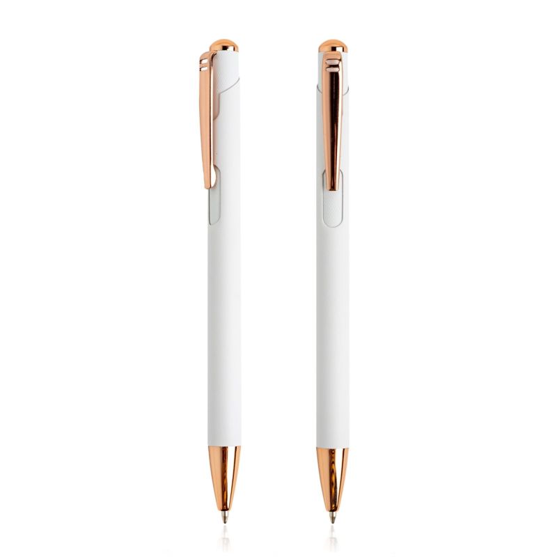 Writz Metal Ballpoint Pen with Copper-Coloured Details