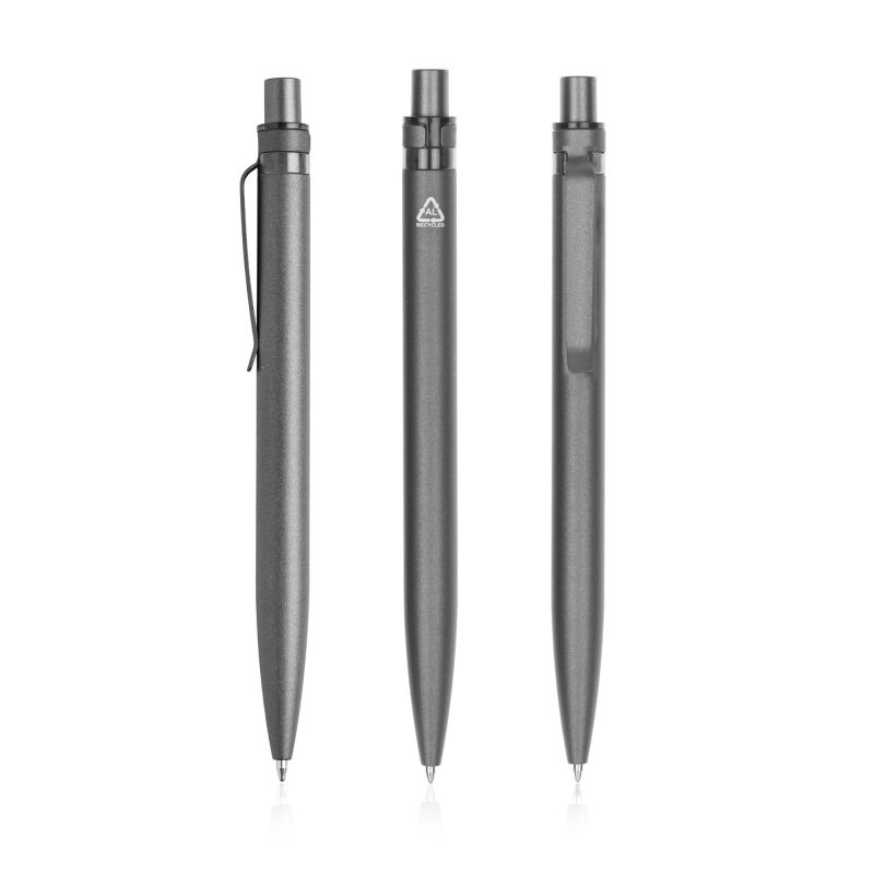 Alur Ballpoint Pen in recycled aluminium, coloured detail