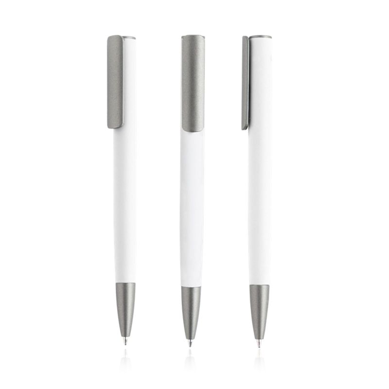 Recycled Aluminium Ballpoint Pen with Rubber Finish