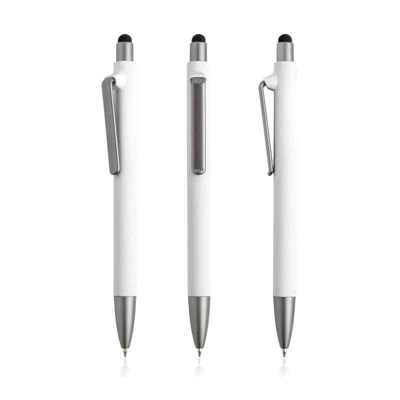 Soft RPP Ballpoint Pen in Ocean-sourced PP, rubber touch
