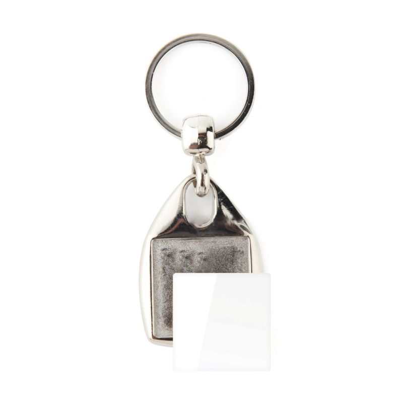MF-25 D Keyring MF-25D square with 2 sides, metal