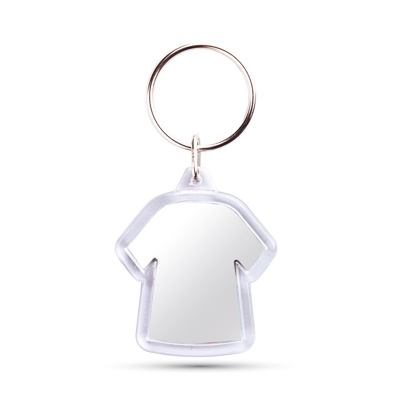 CR-X T-shirt-shaped keyring with 2 sides, acrylic