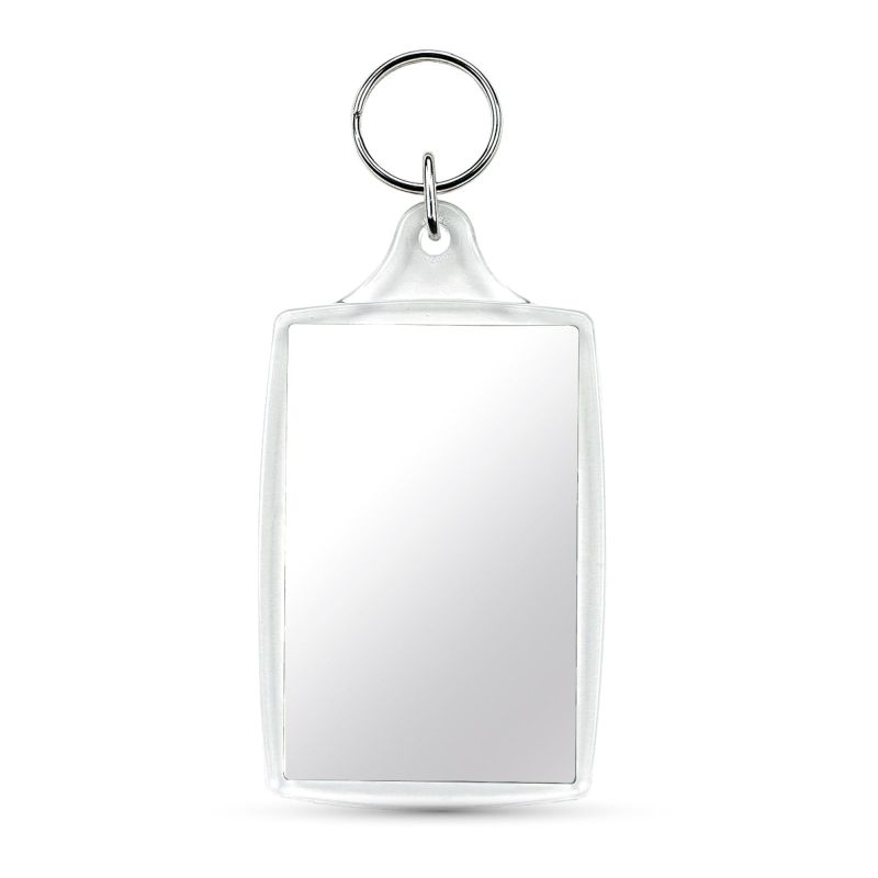 CR-70 Keyring CR-70 rectangular with 2 sides, acrylic