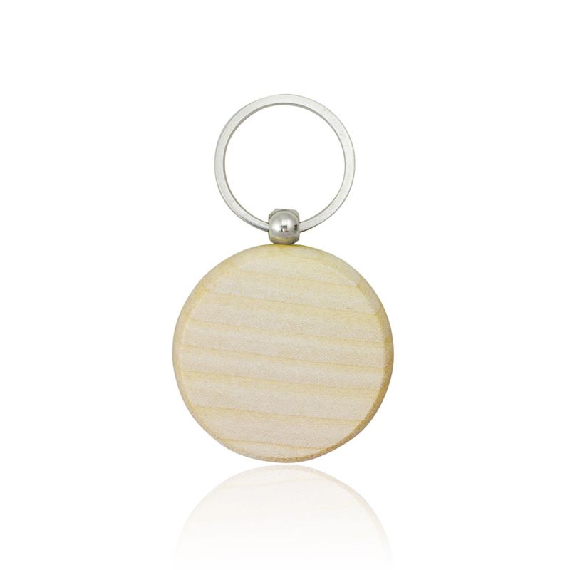 Kris Round Wooden Keyring