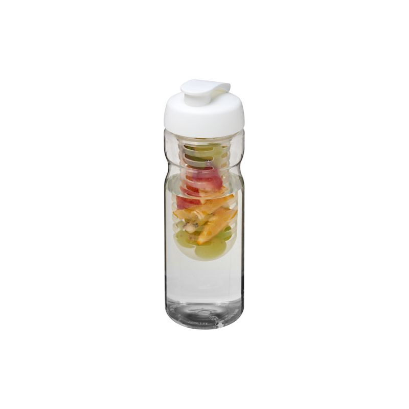 650 ml H2O Base® sports bottle and infuser with flip lid