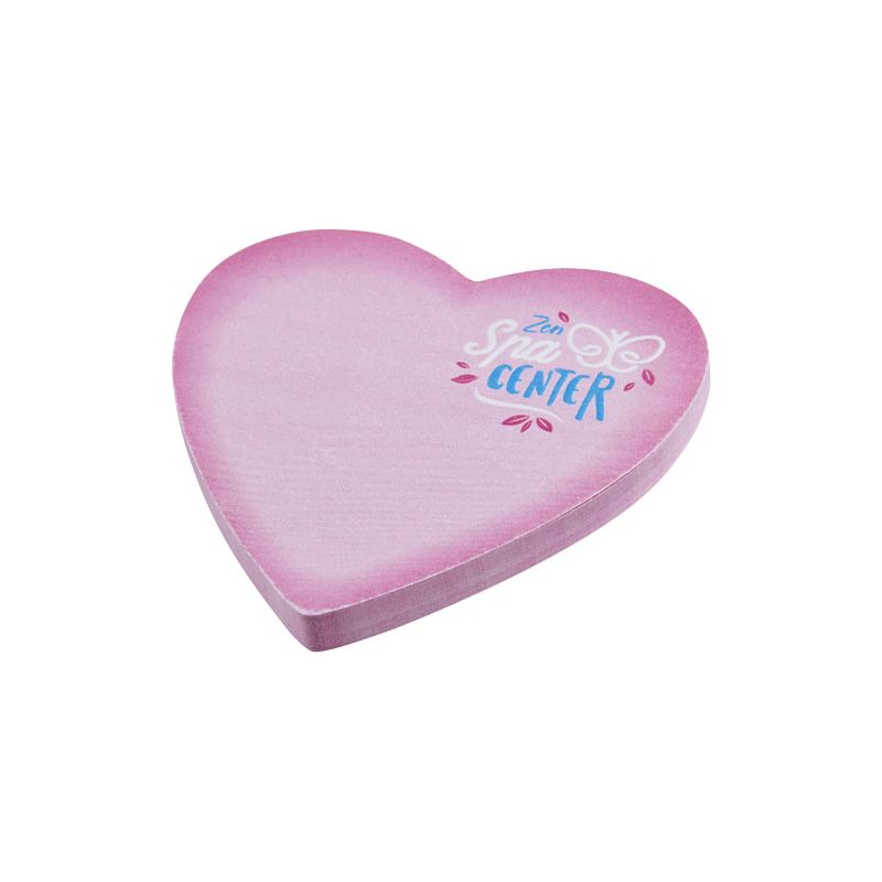 Recycled heart-shaped Sticky-Mate® sticky notes