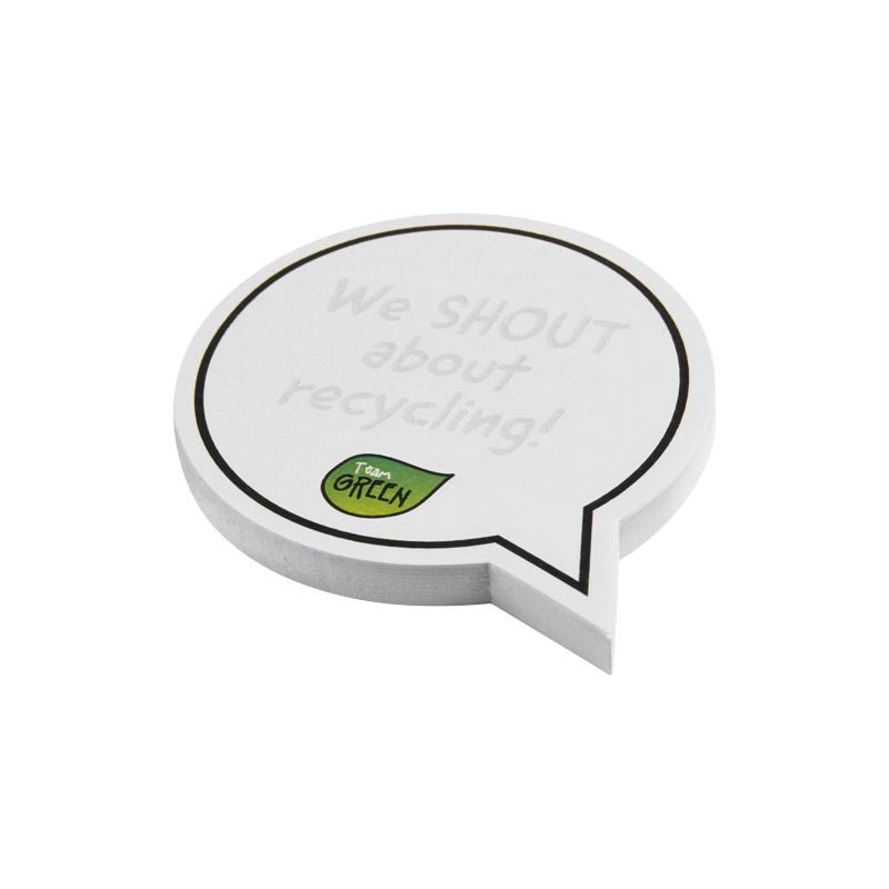 Recycled speech bubble-shaped sticky notes "Sticky-Mate®"