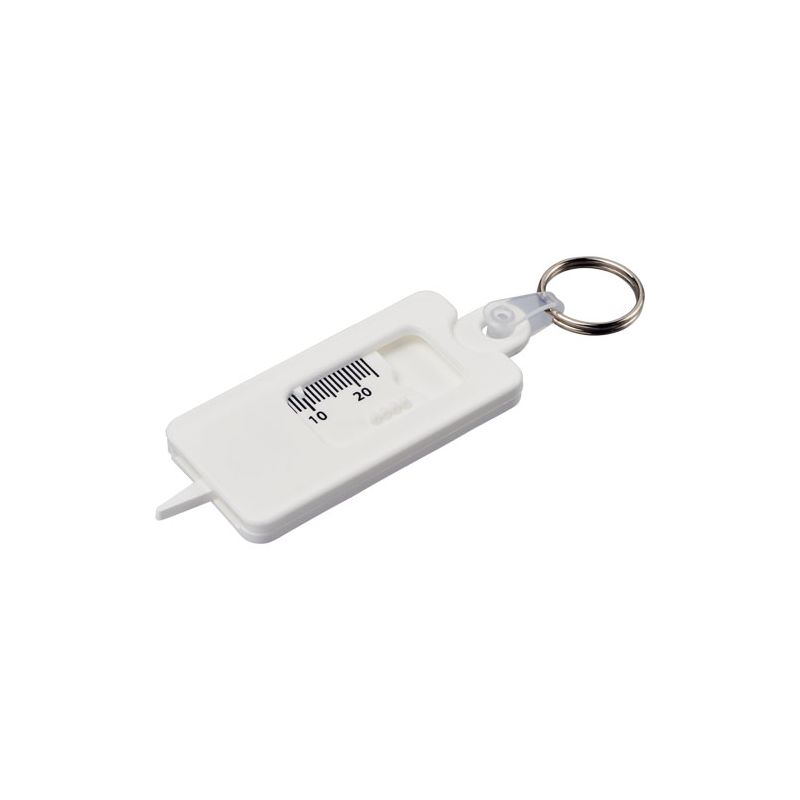 “Kym” tyre tread checker keyring