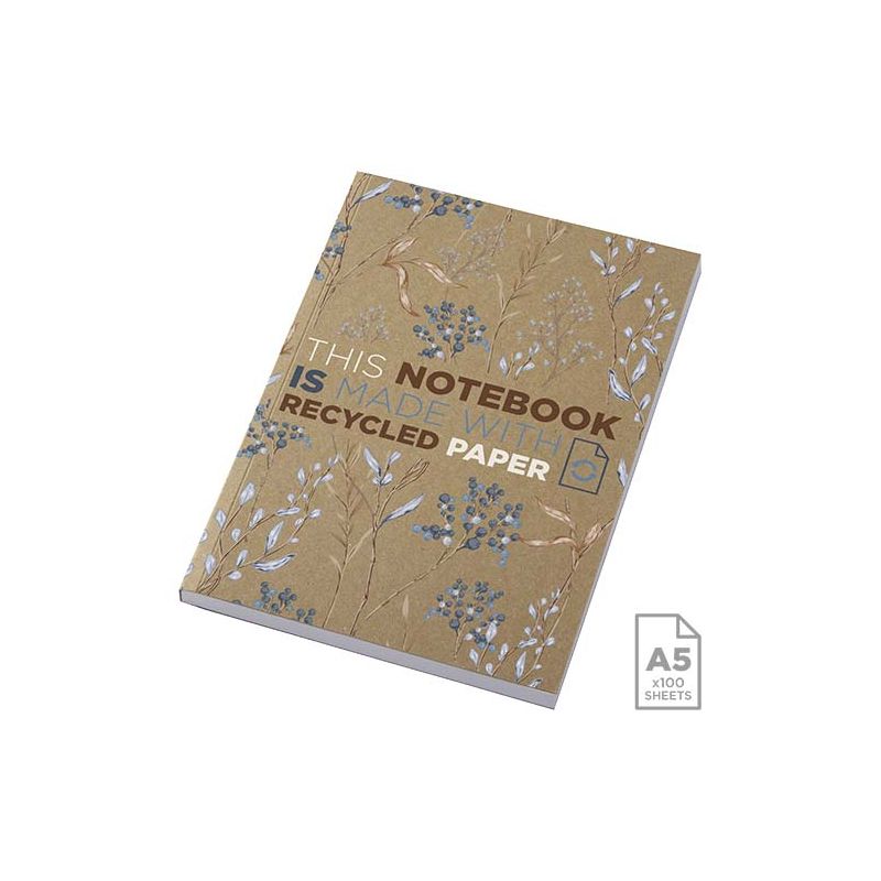 Novella Austen Recycled Kraft Softcover A5 Notepad - 100 Sheets