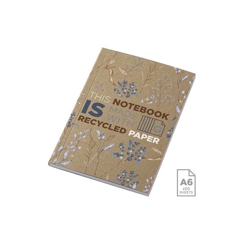 "Novella Austen" Recycled Kraft Softcover A6 Notepad - 50 sheets