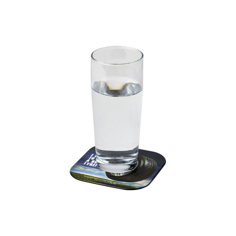 Square coaster made from tyre material Brite-Mat®